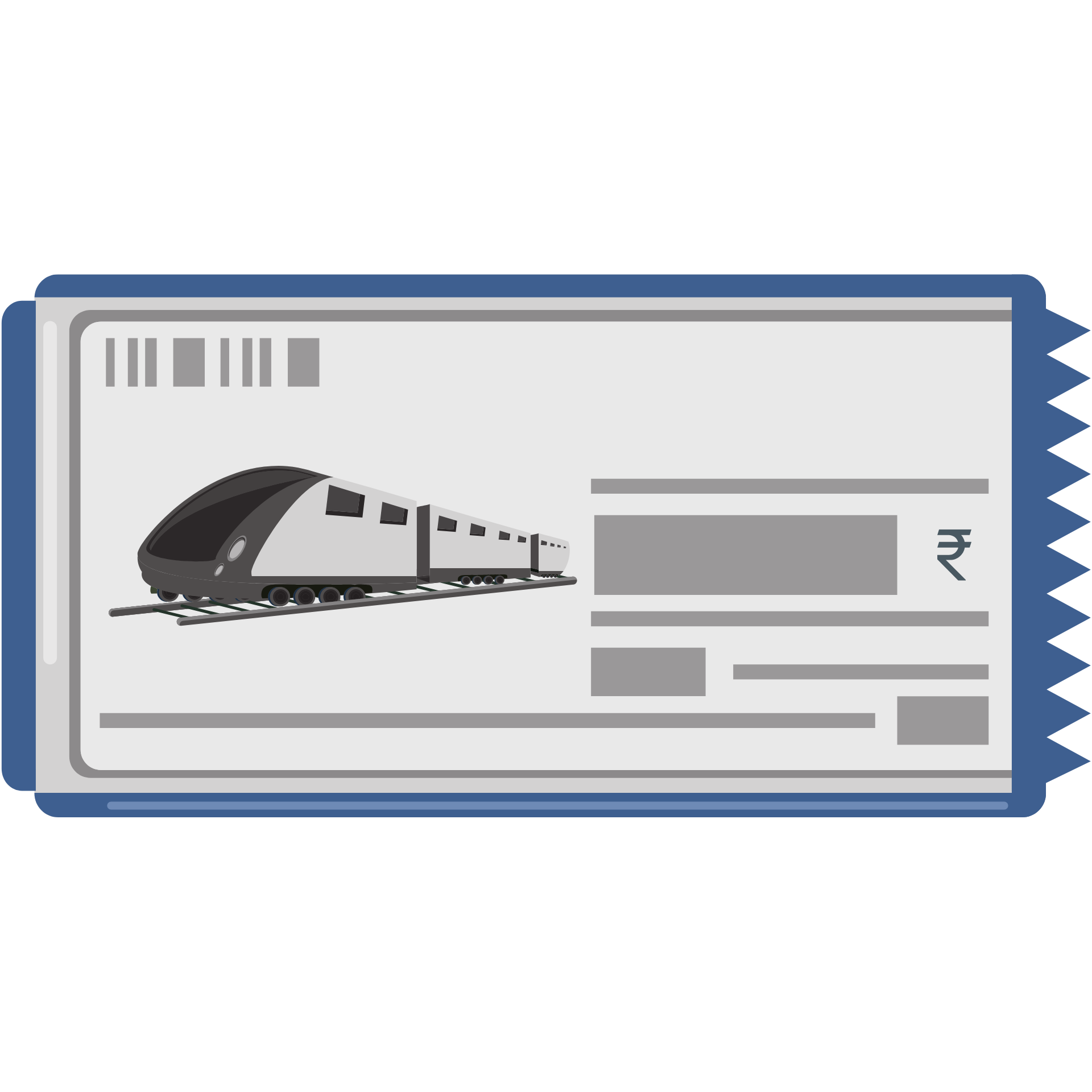Indian railway booking API with PNR status tracking and seat confirmation.